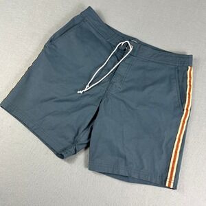 Katin Heritage Collection Mens Swim Trunks Board Shorts Blue Size 30 Stripe